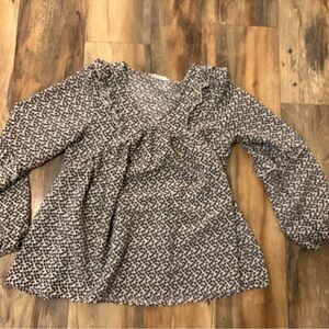 Chic Patterned Women's Blouse